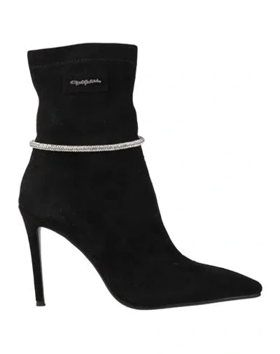 Gai Mattiolo Woman Ankle Boots Black Size 8 Textile Fibers