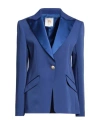 Gai Mattiolo Woman Blazer Bright Blue Size 12 Polyester, Elastane