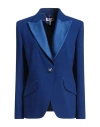 Gai Mattiolo Woman Blazer Bright Blue Size 14 Polyester