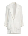 Gai Mattiolo Woman Blazer White Size 8 Polyester, Elastane