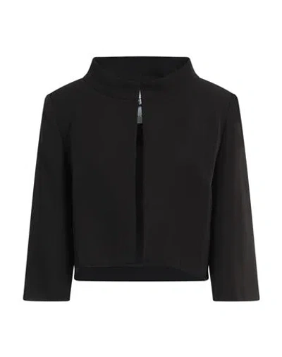 Gai Mattiolo Woman Jacket Black Size 10 Polyester, Elastane