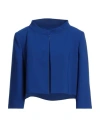 Gai Mattiolo Woman Jacket Bright Blue Size 4 Polyester In Blue