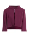 Gai Mattiolo Woman Jacket Plum Size 10 Polyester, Elastane In Purple