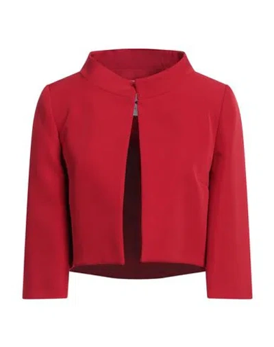 Gai Mattiolo Woman Jacket Red Size 6 Polyester, Elastane