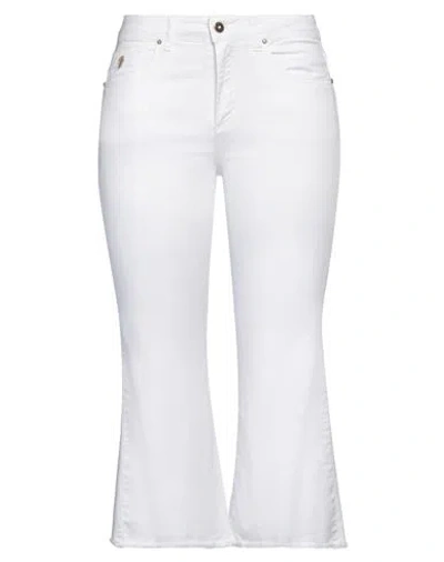 Gai Mattiolo Woman Jeans White Size 10 Cotton, Elastane