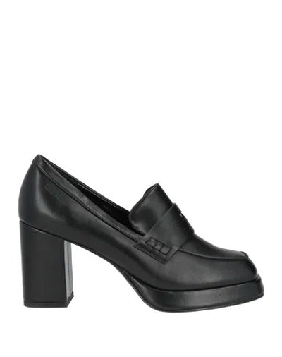 Gai Mattiolo Woman Loafers Black Size 8 Synthetic Material In Multi