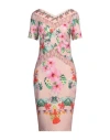 Gai Mattiolo Woman Midi Dress Blush Size 12 Polyester, Lycra In Pink