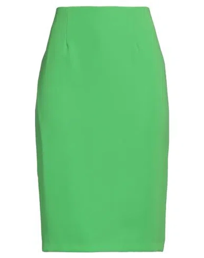 Gai Mattiolo Woman Midi Skirt Green Size 6 Polyester