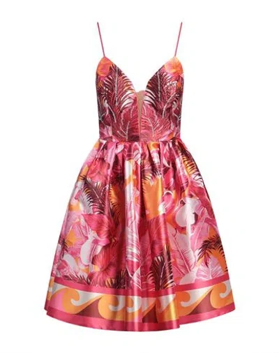 Gai Mattiolo Woman Mini Dress Fuchsia Size 8 Polyester In Pink