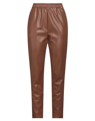 Gai Mattiolo Woman Pants Brown Size 14 Polyurethane