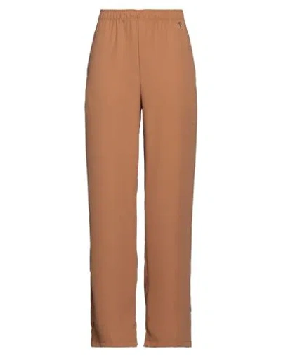 Gai Mattiolo Woman Pants Camel Size 14 Polyester In Beige
