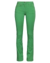Gai Mattiolo Woman Pants Emerald Green Size 4 Cotton, Elastane