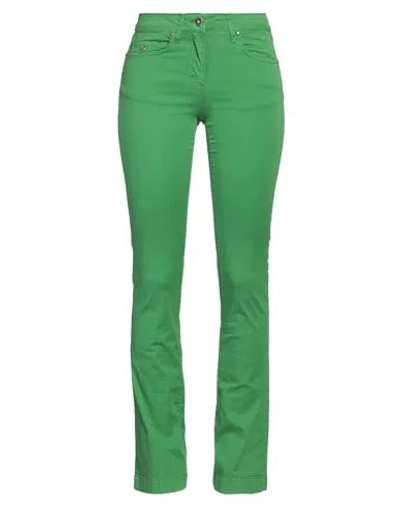 Gai Mattiolo Woman Pants Emerald Green Size 4 Cotton, Elastane