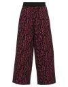 Gai Mattiolo Woman Pants Garnet Size L Viscose, Merino Wool, Polyamide, Elastane In Red