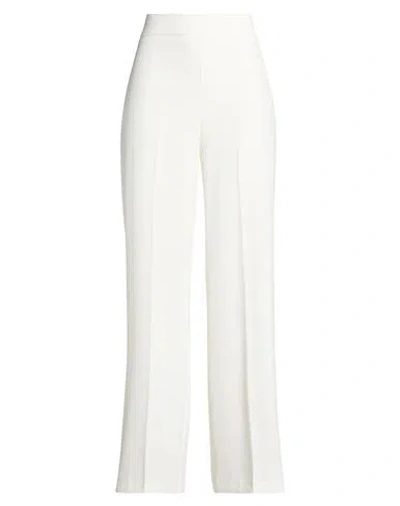 Gai Mattiolo Woman Pants Ivory Size 6 Polyester, Elastane In White