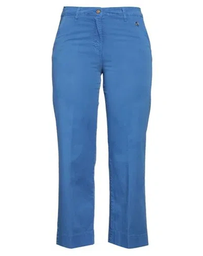 Gai Mattiolo Woman Pants Light Blue Size 10 Cotton, Elastane