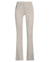 Gai Mattiolo Woman Pants Light Grey Size 10 Cotton, Elastane In Grey