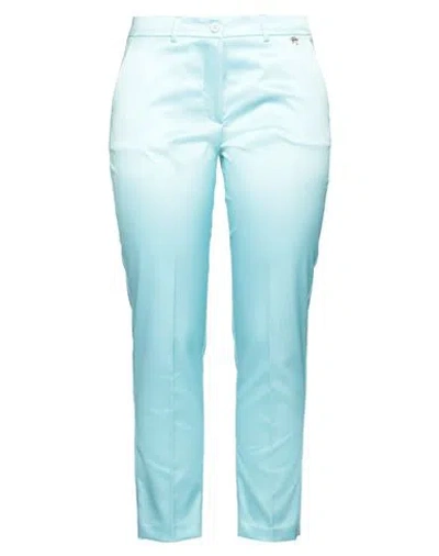 Gai Mattiolo Woman Pants Turquoise Size 10 Polyester, Elastane