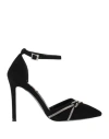 Gai Mattiolo Woman Pumps Black Size 10 Textile Fibers In Black