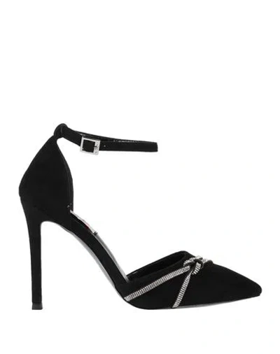 Gai Mattiolo Woman Pumps Black Size 10 Textile Fibers