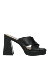 Gai Mattiolo Sandals Black In Black