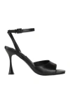 Gai Mattiolo Woman Sandals Black Size 8 Leather In Black