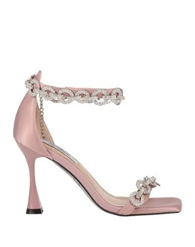 Gai Mattiolo Woman Sandals Pink Size 5 Textile Fibers
