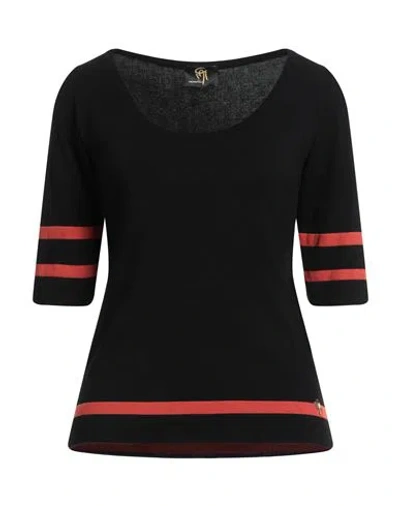 Gai Mattiolo Woman Sweater Black Size L Viscose, Merino Wool, Polyamide, Elastane