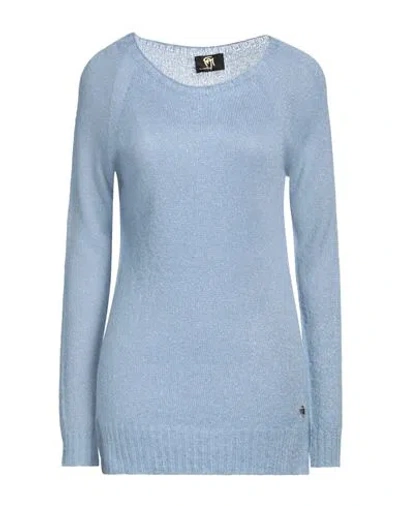 Gai Mattiolo Woman Sweater Light Blue Size S/m Acrylic, Polyamide, Mohair Wool, Polyester