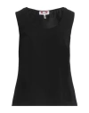 Gai Mattiolo Woman Top Black Size 12 Polyester