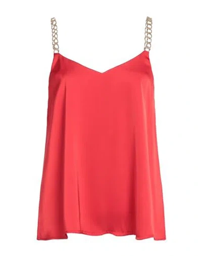 Gai Mattiolo Woman Top Red Size 6 Polyester, Elastane