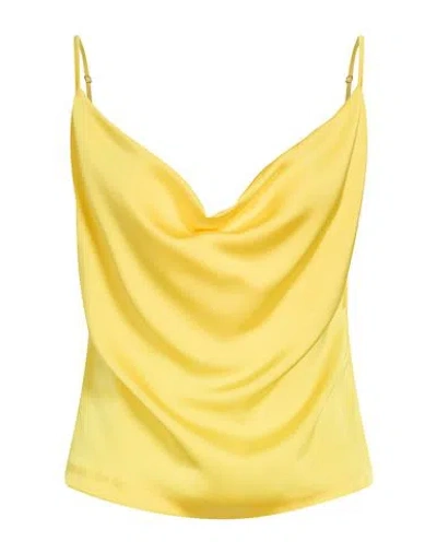 Gai Mattiolo Woman Top Yellow Size 6 Polyester