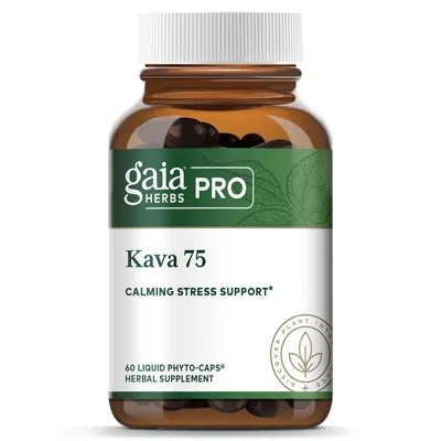 Gaia Herbs Pro Kava 75 - 60 Capsules In White