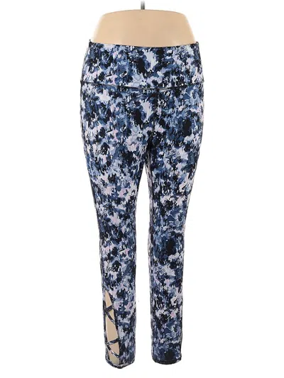 Pre-owned Gaiam Active Pants In Blue