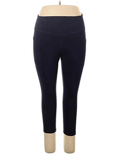 Pre-owned Gaiam Active Pants In Blue