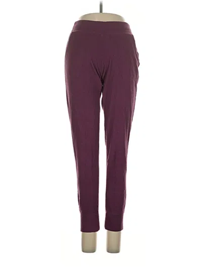Pre-owned Gaiam Active Pants In Burgundy