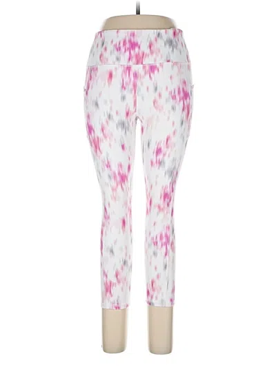 Pre-owned Gaiam Active Pants In Pink