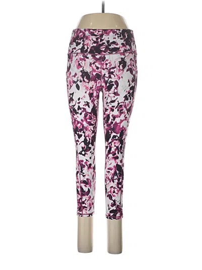 Pre-owned Gaiam Active Pants In Pink