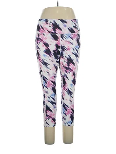 Pre-owned Gaiam Active Pants In Pink
