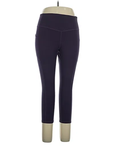 Pre-owned Gaiam Active Pants In Purple