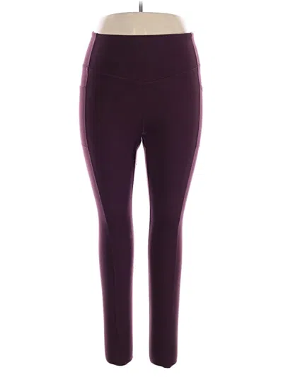 Pre-owned Gaiam Active Pants In Purple