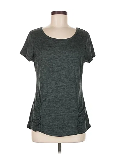 Pre-owned Gaiam Active T-shirt In Gray
