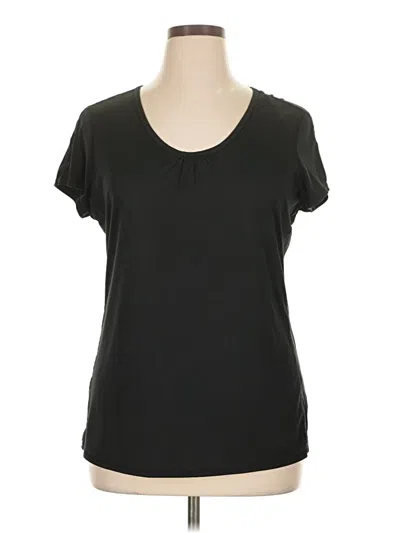 Pre-owned Gaiam Active T-shirt In Black