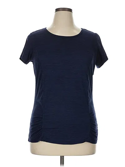 Pre-owned Gaiam Active T-shirt In Blue