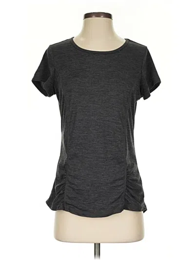 Pre-owned Gaiam Active T-shirt In Gray
