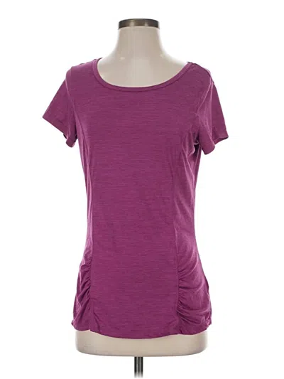 Pre-owned Gaiam Active T-shirt In Purple