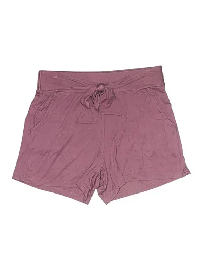 Pre-owned Gaiam Athletic Shorts In Burgundy