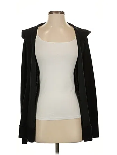 Pre-owned Gaiam Cardigan Sweater In Black