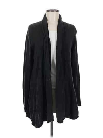 Pre-owned Gaiam Cardigan Sweater In Black