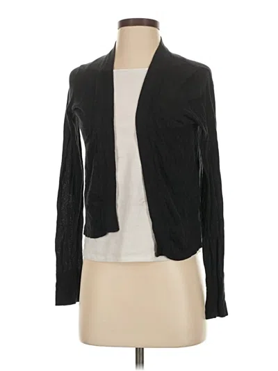 Pre-owned Gaiam Cardigan Sweater In Black